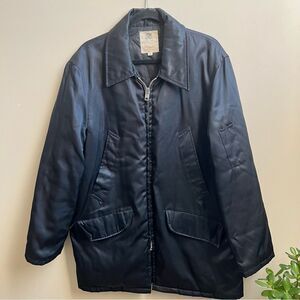 Horace Vintage Men's Knight Watchman Hooded black Jacket coat Size M